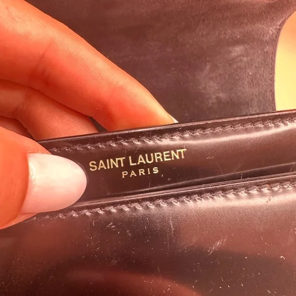 Black Sunset Patent Leather Shoulder Bag Saint Laurent - Picture 8 of 9